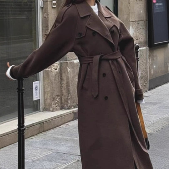 Damen oversized Wollmantel Heidi-Mode