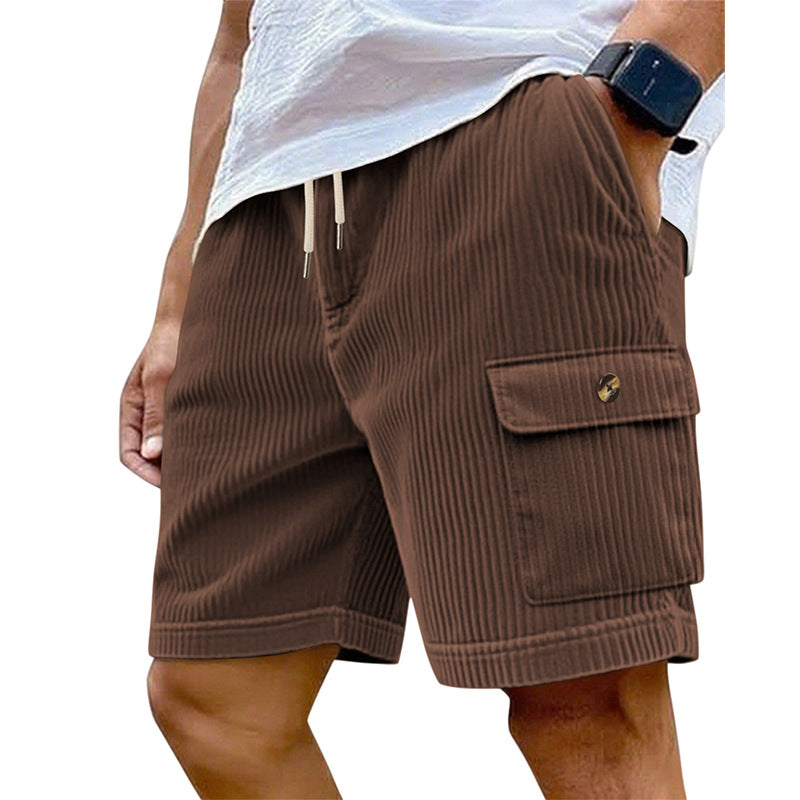 Herren Cargo-Shorts mit schmalem Schnitt und praktischen Seitentaschen Heidi-Mode