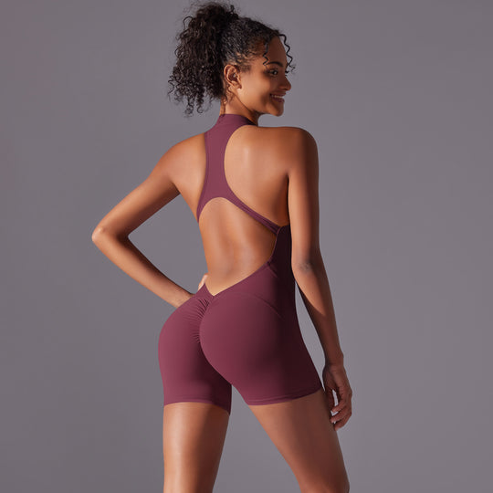 Heidi Mode | Schönheit zurück Onesie Yoga Kleidung
