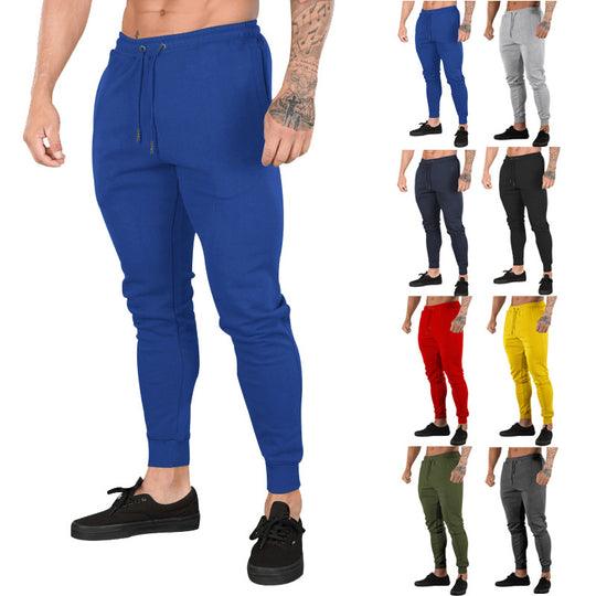 Herren Sportliche Jogginghose mit elastischem Bund und praktischen Reißverschlusstaschen Heidi-Mode