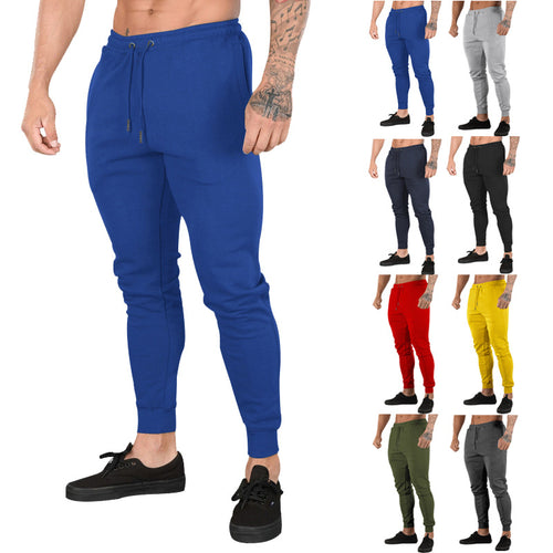 Herren Sportliche Jogginghose mit elastischem Bund und praktischen Reißverschlusstaschen Heidi-Mode