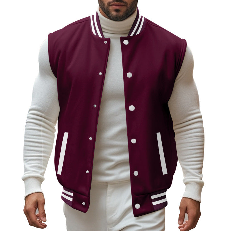 Herren trendige Collegejacke mit sportlichem Schnitt Heidi-Mode