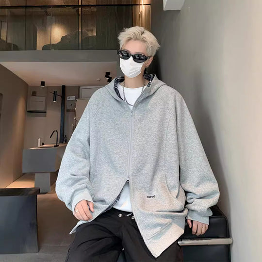 Herren lässige Oversized Jacke mit modernem Schnitt und funktionalen Taschen Heidi-Mode