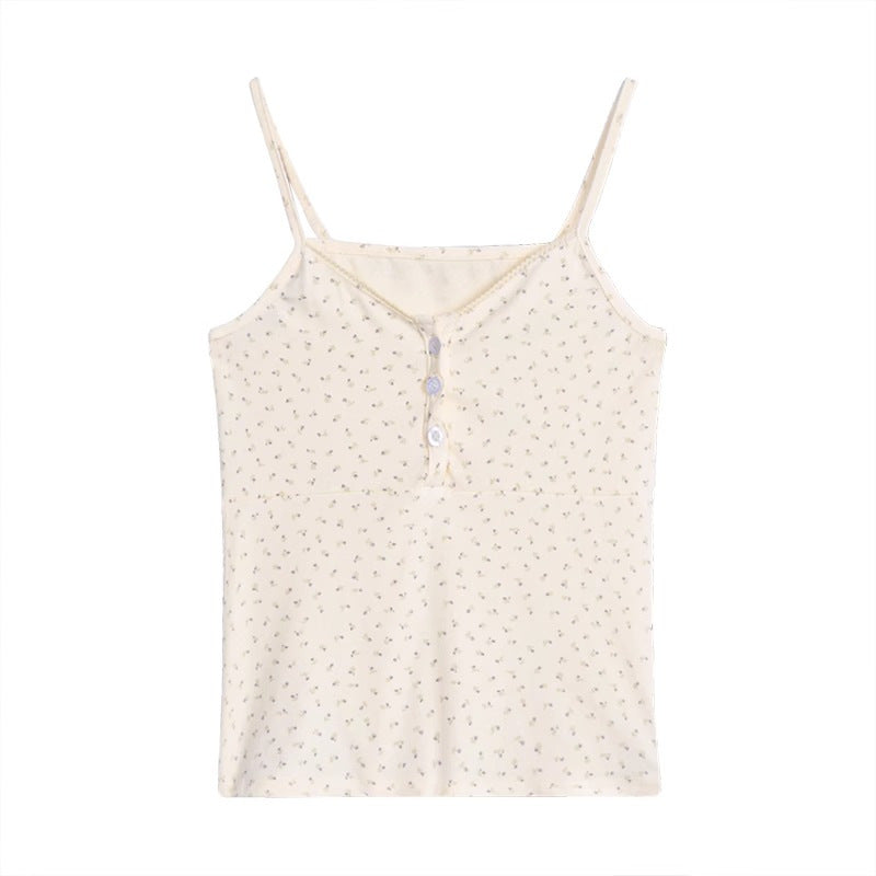 Femme Floral Print Crop Camisole Top Heidi-Mode