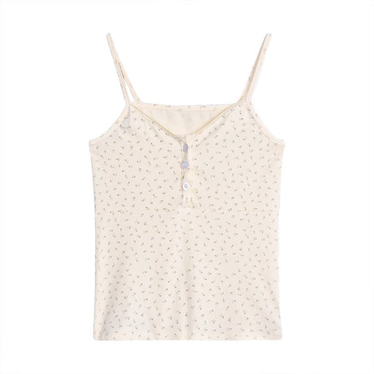 Femme Floral Print Crop Camisole Top Heidi-Mode