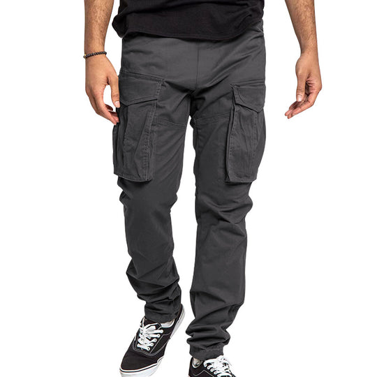 Herren Cargo-Hose mit mehreren praktischen Taschen und elastischem Bund Heidi-Mode