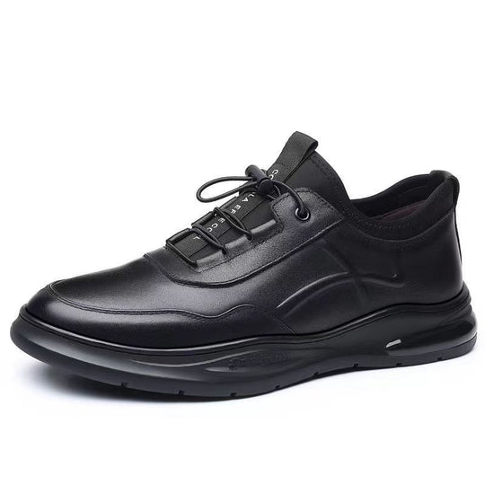 Herren Bequeme Ledersneaker mit atmungsaktiver Innensohle und flexibler Laufsohle Heidi-Mode