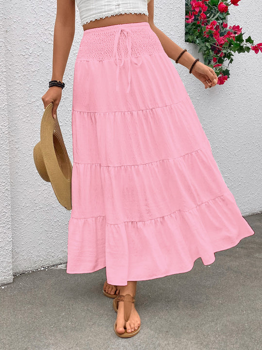 Damen Maxi Rock Heidi-Mode