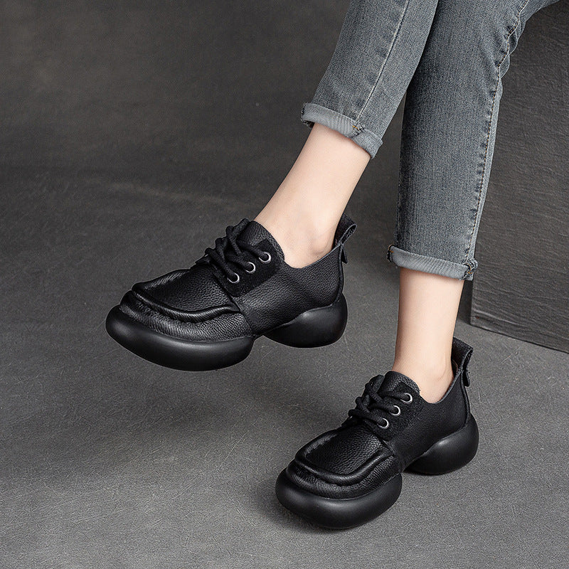 Damen Trendige Sneakers im Urban Style mit extraleichter Sohle und komfortablem Lederobermaterial Heidi-Mode