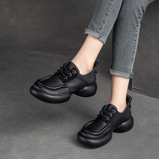 Damen Trendige Sneakers im Urban Style mit extraleichter Sohle und komfortablem Lederobermaterial Heidi-Mode