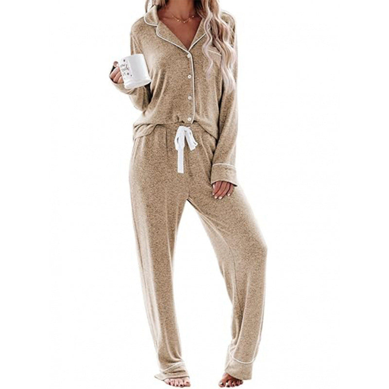 Damen Schlafanzug-Set aus weichem, atmungsaktivem Material Heidi-Mode