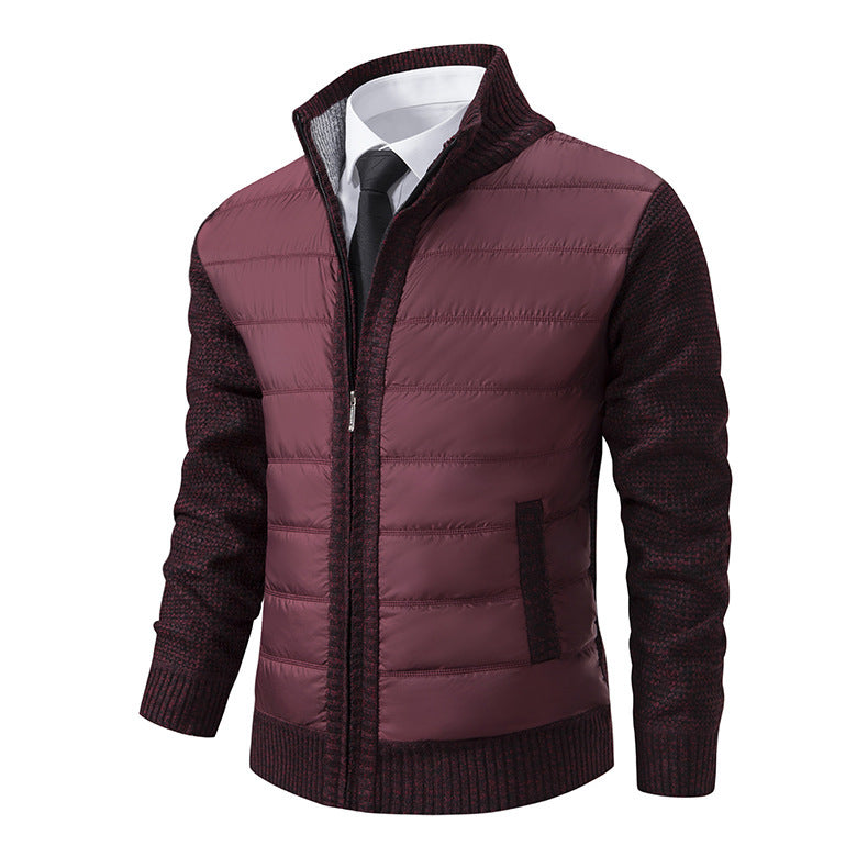 Herren Übergangsjacke mit hochabschließendem Kragen und atmungsaktiven Einsätzen Heidi-Mode