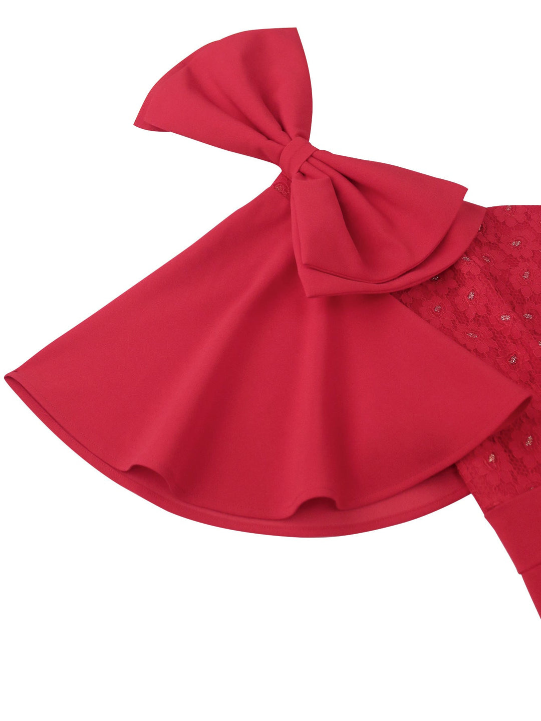 Heidi-Mode | Frauen Rüschensatz Schleifen Kleid Sexy Party Spitze Kleid
