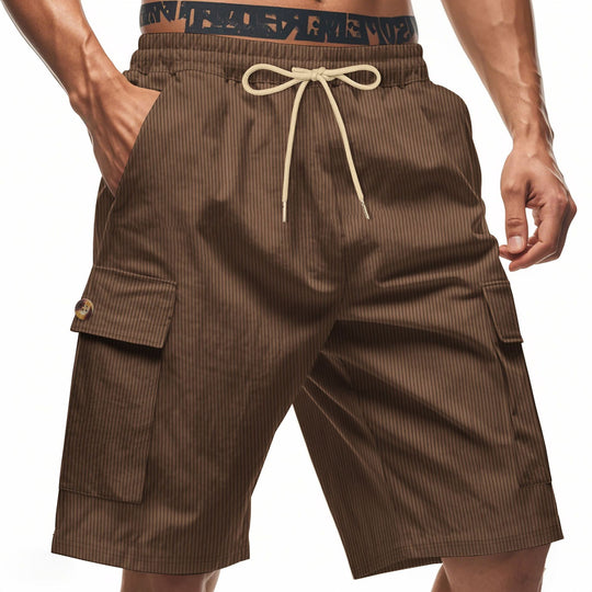 Herren Cargo-Shorts mit verstellbarem Kordelzug und praktischen Seitentaschen Heidi-Mode