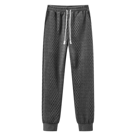 Herren Komfortable Strick-Jogginghose mit modernem Design und elastischem Bund Heidi-Mode