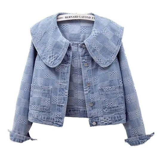 Heidi-Mode | Kurze Jeansjacke mit Matrosenkragen
