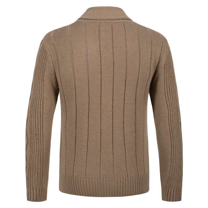 Herren Strickjacke mit innovativem Zopfmuster und gemütlichem Schnitt Heidi-Mode