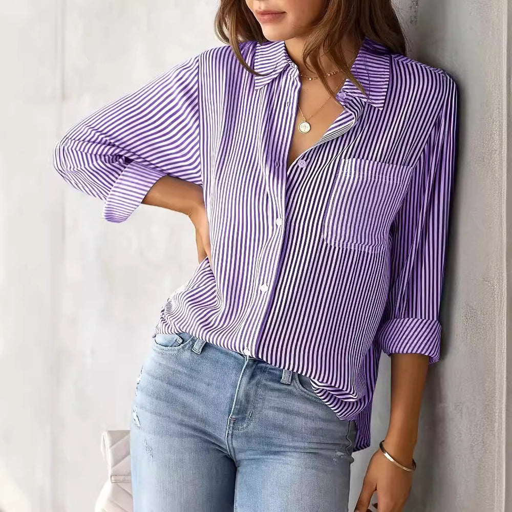Damen lässige Hemdbluse Heidi-Mode