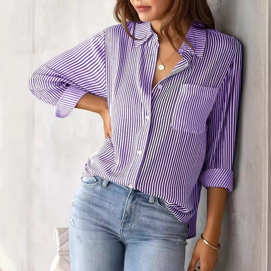 Damen lässige Hemdbluse Heidi-Mode