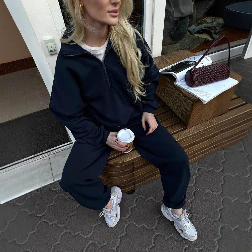 Damen Basic Oversized-Lounge-Set mit hohem Komfort Heidi-Mode