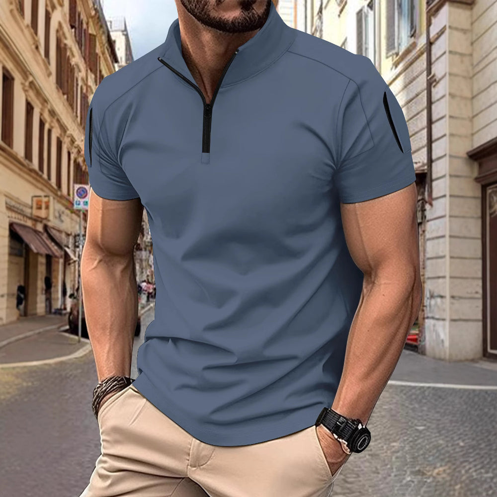 Herren Kurze Ärmel Poloshirt Heidi-Mode