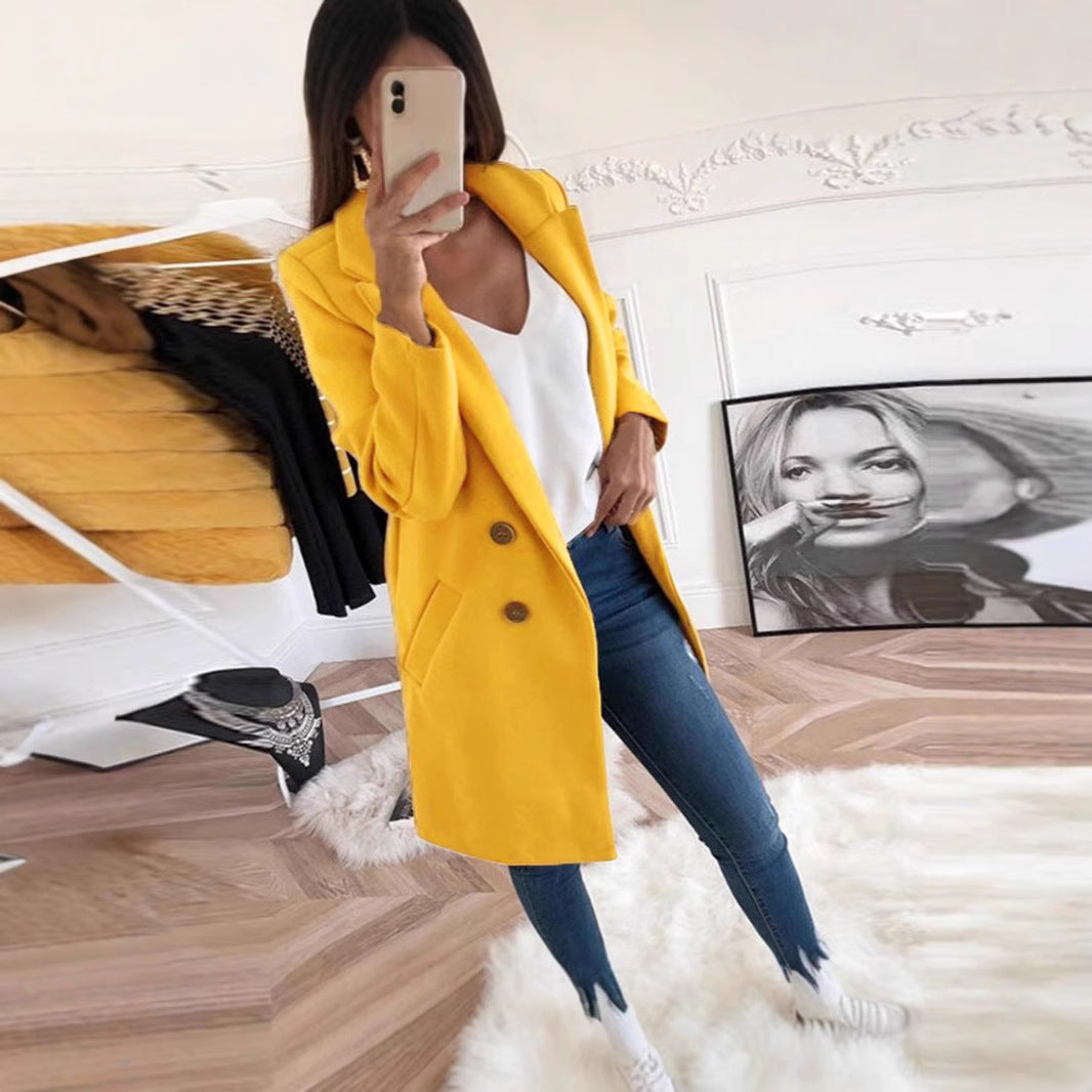Damen Blazer im doppelten Knopfdesign Heidi-Mode