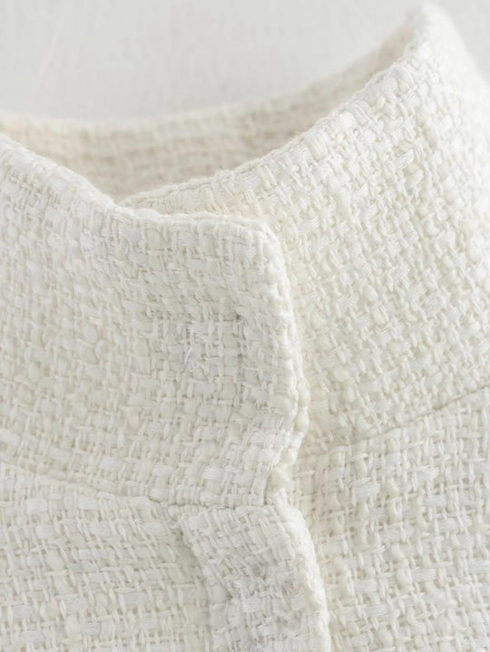 Damen elegante Umhangjacke aus strukturiertem Gewebe Heidi-Mode