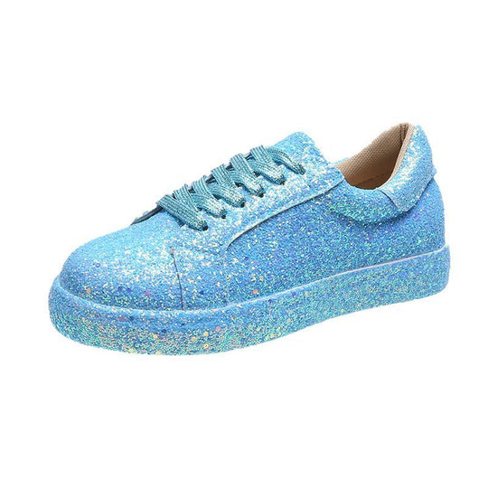 Damen Glitzernde Freizeit-Sneaker mit atmungsaktiver Sohle und rutschfestem Design Heidi-Mode
