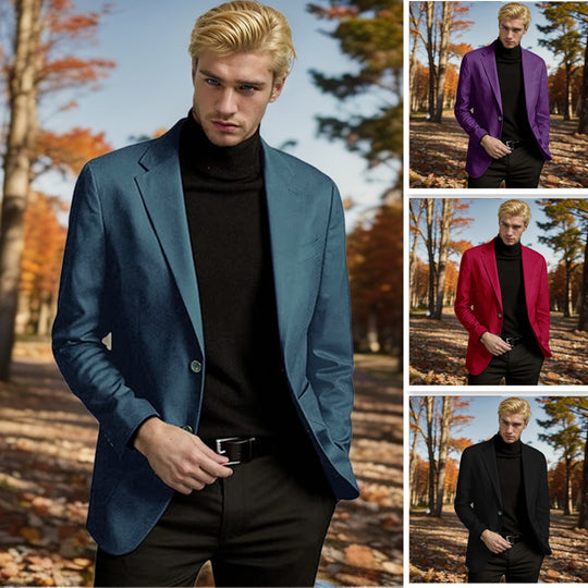 Herren Eleganter Blazer mit stilvollem Schnitt und hochwertigem Material Heidi-Mode