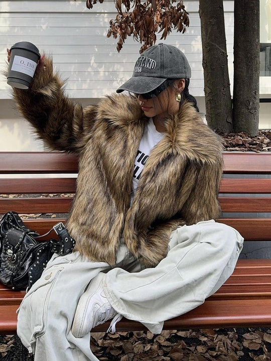 Damen Kunstpelzjacke Heidi-Mode