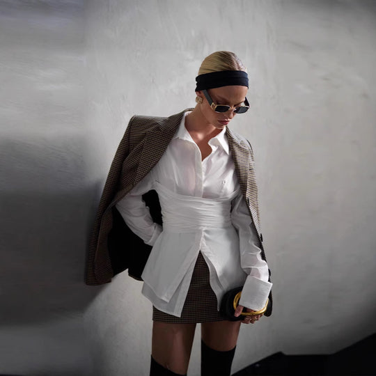 Damen Designer Hemdbluse Heidi-Mode