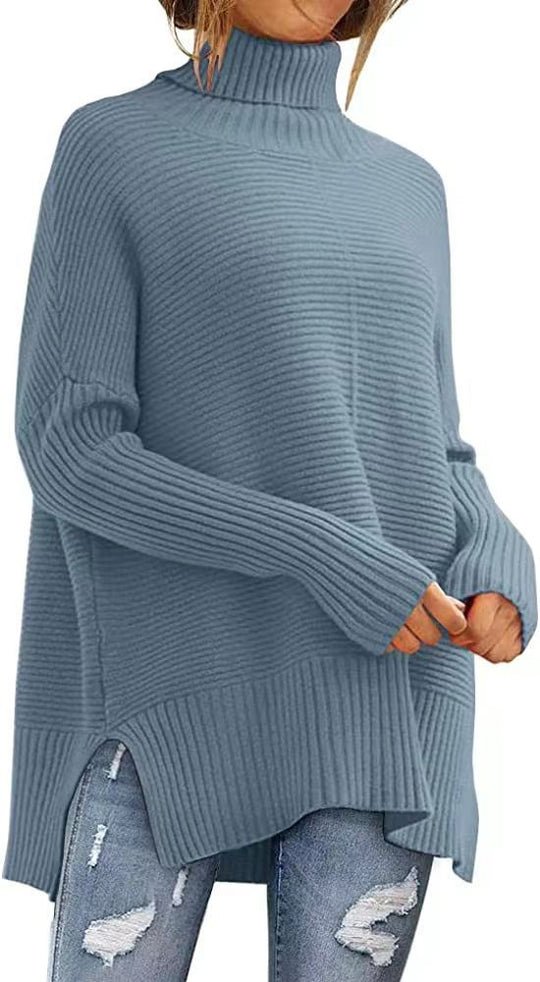 Damen Kuscheliger Rollkragenpullover Heidi-Mode