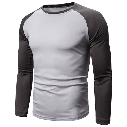 Herren Sportliches Langarm-T-Shirt mit atmungsaktivem Funktionsmaterial Heidi-Mode