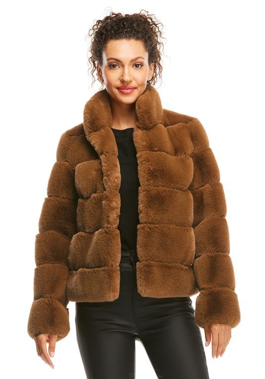 Damen Modische Daunenjacke mit hohem Kragen Heidi-Mode