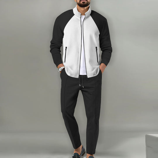 Herren Sportlicher Track-Suit mit High-Tech-Materialien Heidi-Mode