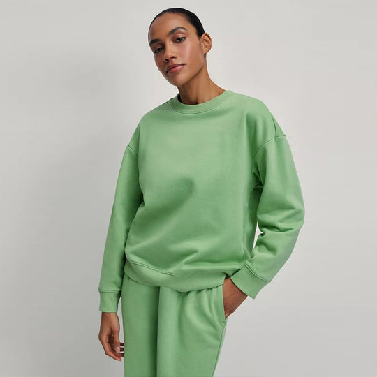 Damen Bequemer Oversized Sweatpullover mit lässigem Schnitt Heidi-Mode
