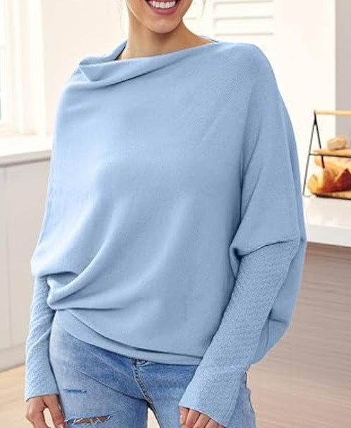 Damen Oversized Pullover mit weitem Schnitt und eleganten Details Heidi-Mode