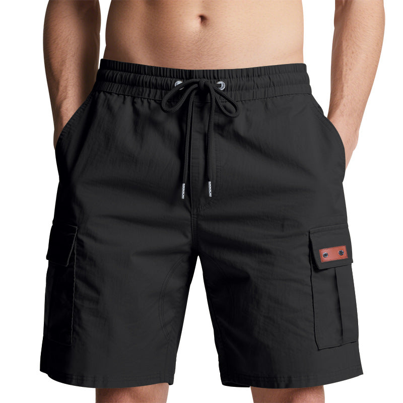 Herren Cargo-Shorts mit elastischem Bund und praktischen Taschen Heidi-Mode