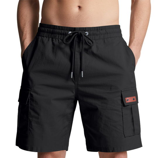 Herren Cargo-Shorts mit elastischem Bund und praktischen Taschen Heidi-Mode