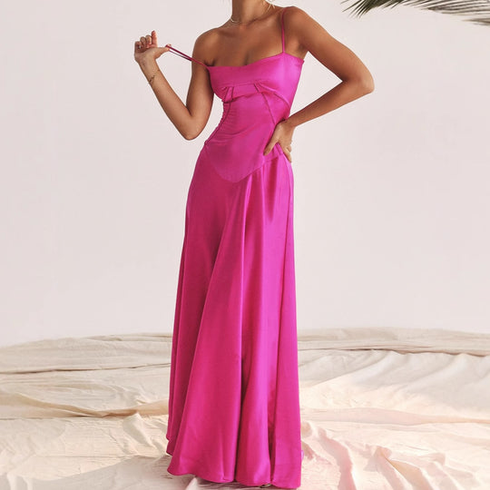 Damen Elegantes Abendkleid mit tailliertem Schnitt und schwingendem Rock Heidi-Mode