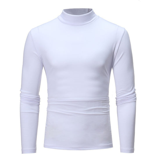 Herren Rollkragenpullover mit enger Passform und edel strukturiertem Material Heidi-Mode