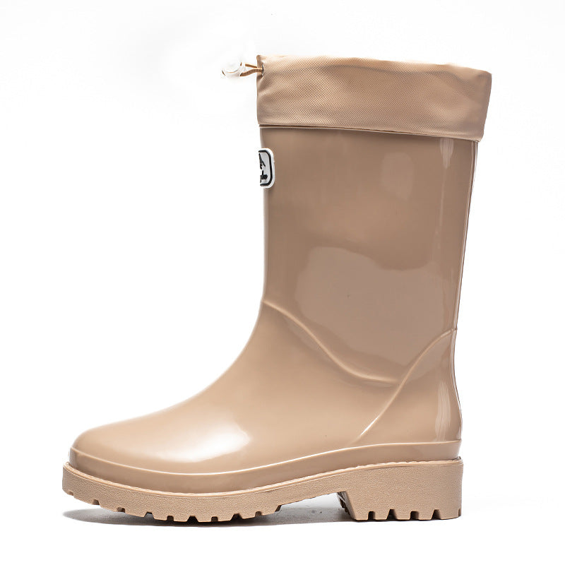 Damen Hochwertige und stylische Gummistiefel mit verstellbarem Schnürsystem Heidi-Mode