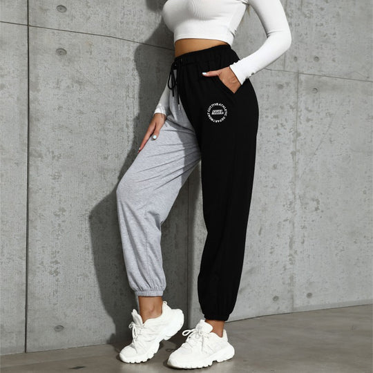 Damen Sportliche Jogginghose im modischen Colorblock-Design Heidi-Mode