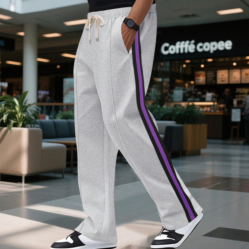 Herren Baumwoll-Cargo-Hose mit elastischem Bund und seitlichen Taschen Heidi-Mode