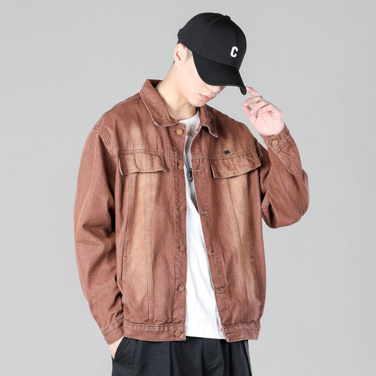 Herren modische Denimjacke mit funktionalen Taschen und lässigem Schnitt Heidi-Mode