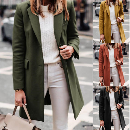 Damen eleganter taillierter Übergangsblazer Heidi-Mode