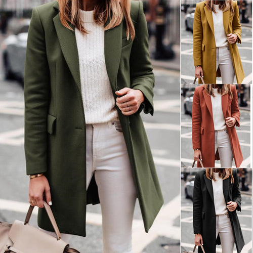 Damen eleganter taillierter Übergangsblazer Heidi-Mode