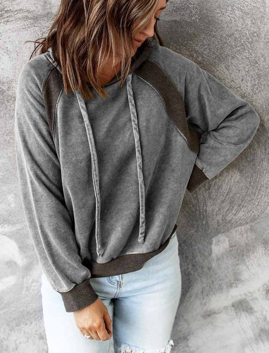 Heidi-Mode | Gewaschener Full Zip Hoodie Mit Reißverschluss Für Damen