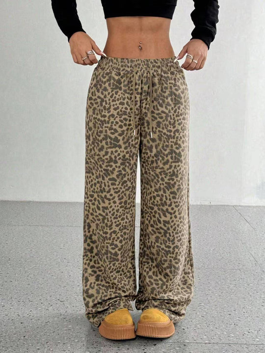 Damen Modische Palazzo-Hose mit grafischem Muster Heidi-Mode