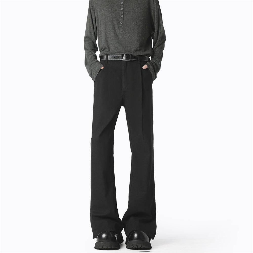 Damen elegante, weite Freizeithose mit feinen Falten und hochwertigen Materialien Heidi-Mode